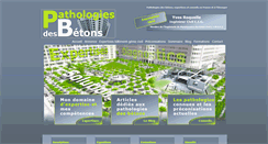 Desktop Screenshot of pathologie-beton.fr